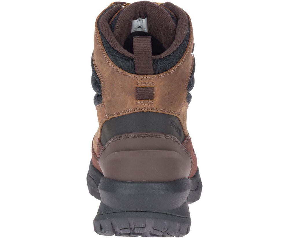 Merrell Boots Brown - Thermo Slush Mid Waterproof - Mens 45BTXEHVF